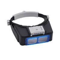 USB Charging Professional Head Wearing Magnifier 1.5x 2x 2.5x 3.5x Eye Loupe 4 Lens Lighted Magnifier For Watch Jeweler Repair 2
