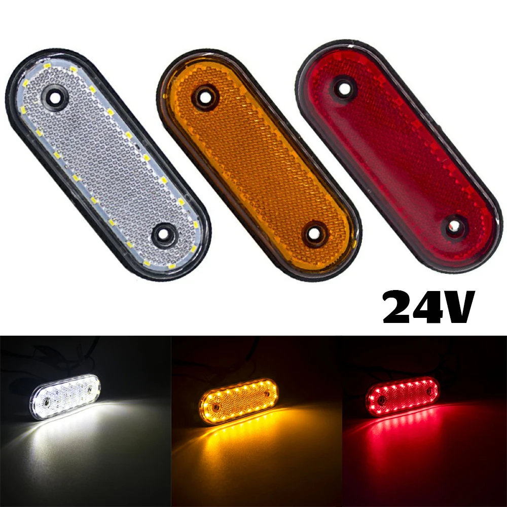 10pcs 20led 24v Amber Red White Side Marker Light 24v Clearance Lamp