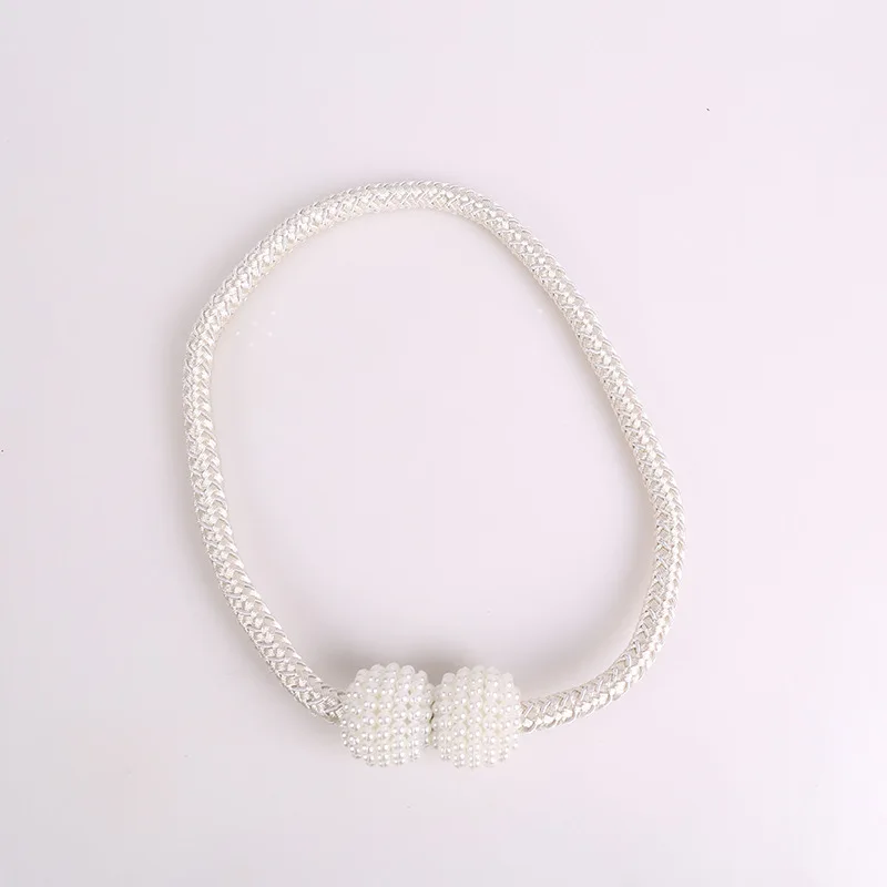 Pearl Curtain Tieback Strap 3