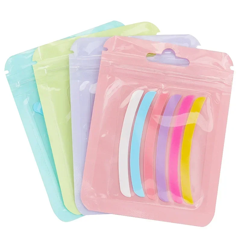 6pcs Eyelash Lifting Silicone Stripe Soft Lashlift Curlers Pads Eye Lash Extension Perm Ribbon Sticky Tape Patch Makeup Tools