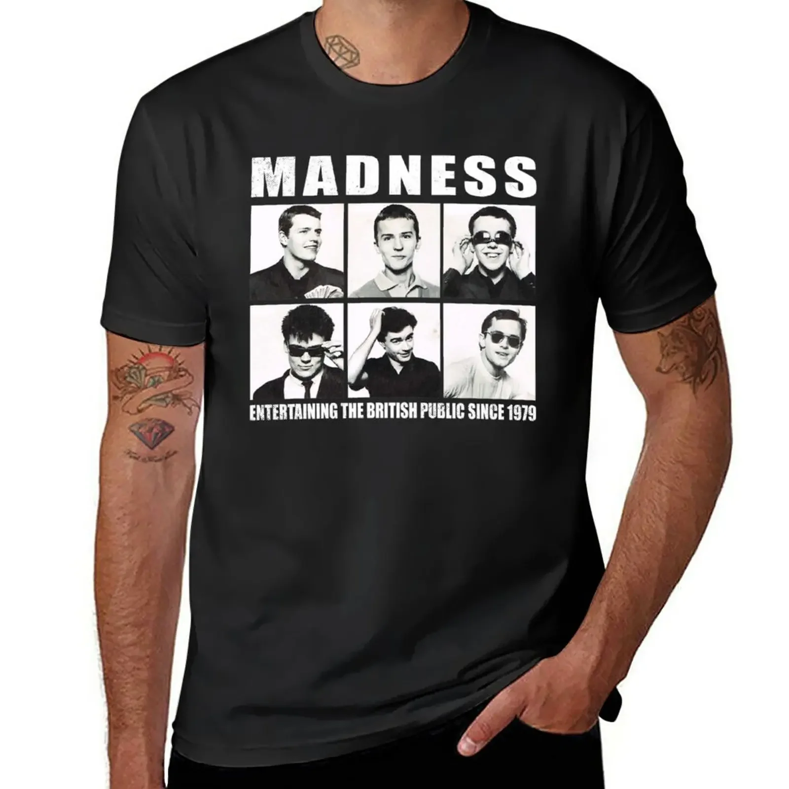 

Entertaining The madness retro band gift for fans T-Shirt summer clothes quick drying mens graphic t-shirts anime