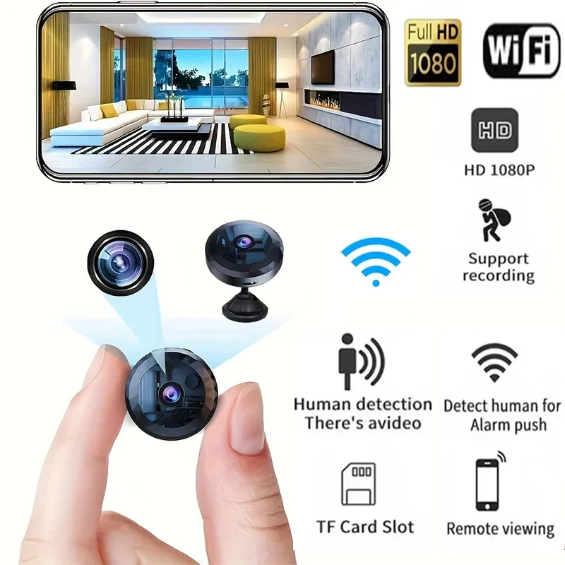 Description Picture 2 of itemNew Mini WiFi Camera 1080P HD Wireless Security Camera Security Protection Voice Video Smart Home Night Version Camcorder
