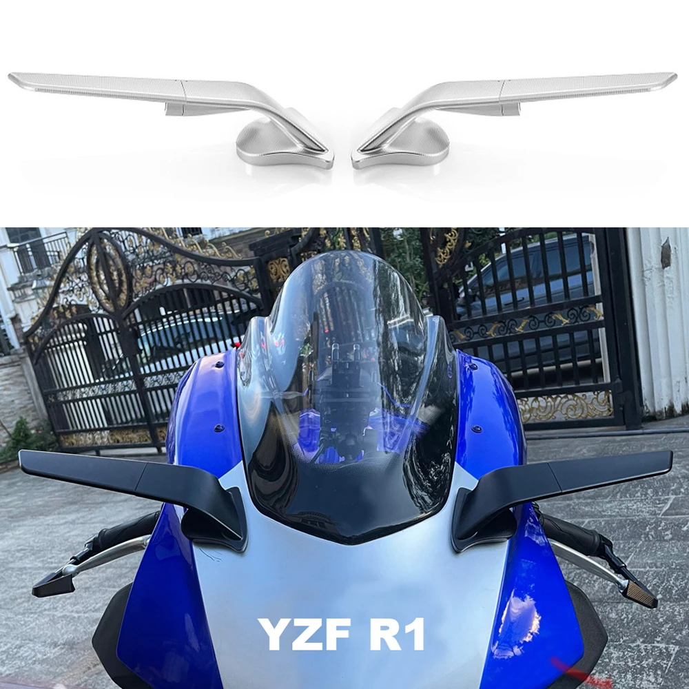 For Yamaha YZF R1 2020 2021 2022 New Motorcycle Accessories Rearview Mirror Wind Wing Adjustable Rotating Side Mirrors