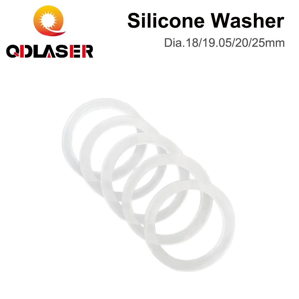 QDLASER 레이저 렌즈 실리콘 와셔, 직경 18mm, 19.05mm, 20mm, 25mm, CO2 레이저 초점 렌즈 거울, 5 개