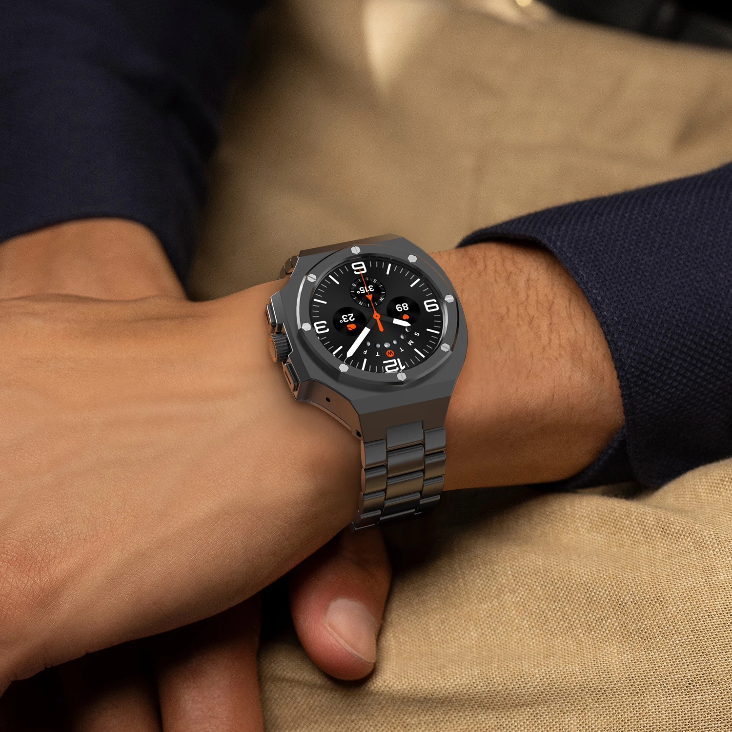 Mod Kits For Samsung Watch Ultra 47MM Metal Case Band For Samsung Galaxy Watch Ultra LTE 47mm Luxury Men Bracelet Accessories