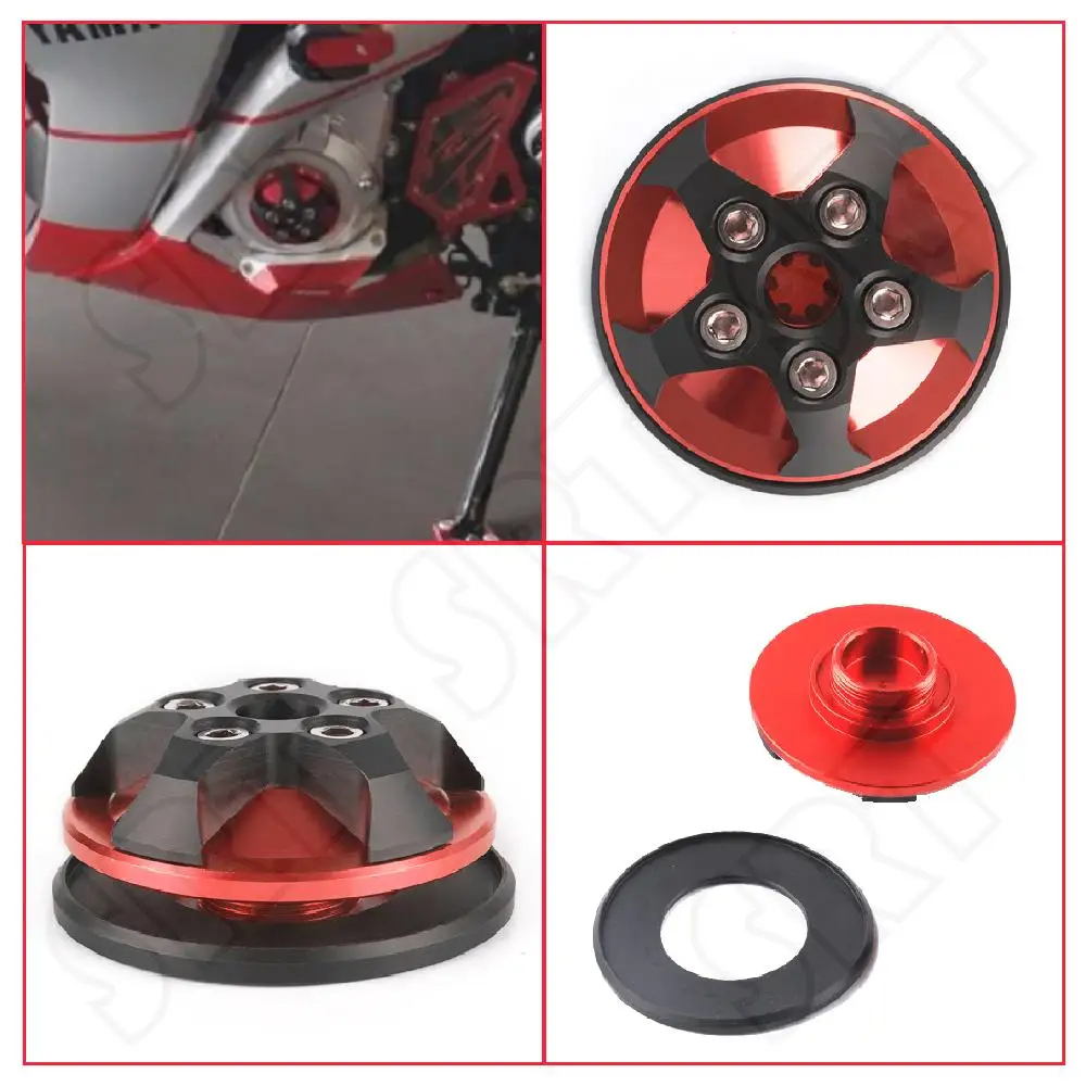 

Fits for Yamaha YZF R3 R25 YZF-R3 ABS YZF-R25 2013-2018 Motorcycle Engine Stator Guard Slider Left Crank Case Decoration Cover