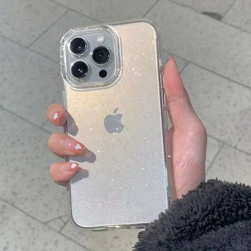 Luxury Bling Glitter Transparent Phone Case For iPhone 17 Air thumbnail 4