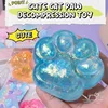 Cute Sequin Cat Claw Squishy Fidget Toy Slow Rebound Stress Relief Toy Pinch Decompression Cat Paw Soft Squeeze Toy 6