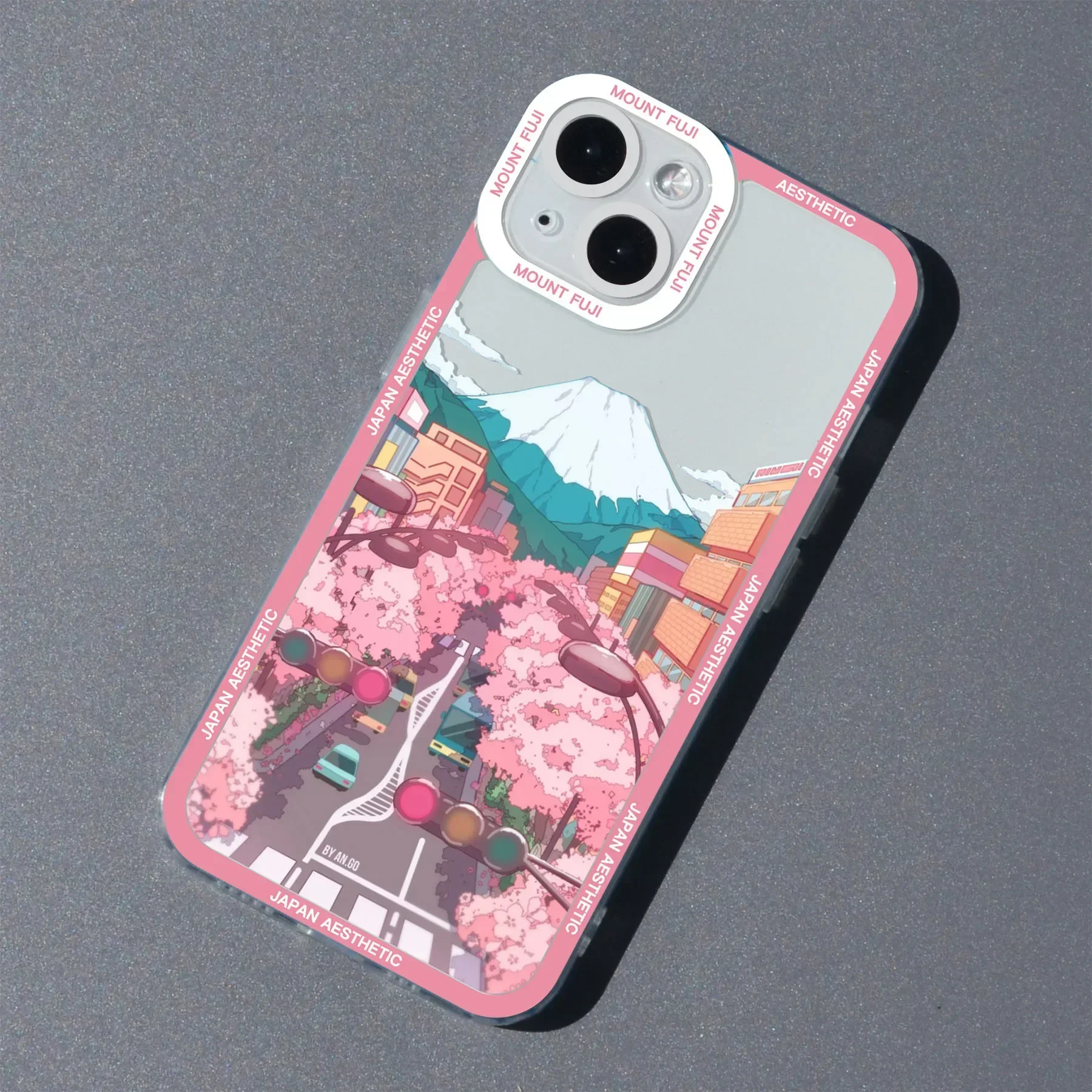 Japan Anime Scenery Aesthetic Landscape Clear Phone Case