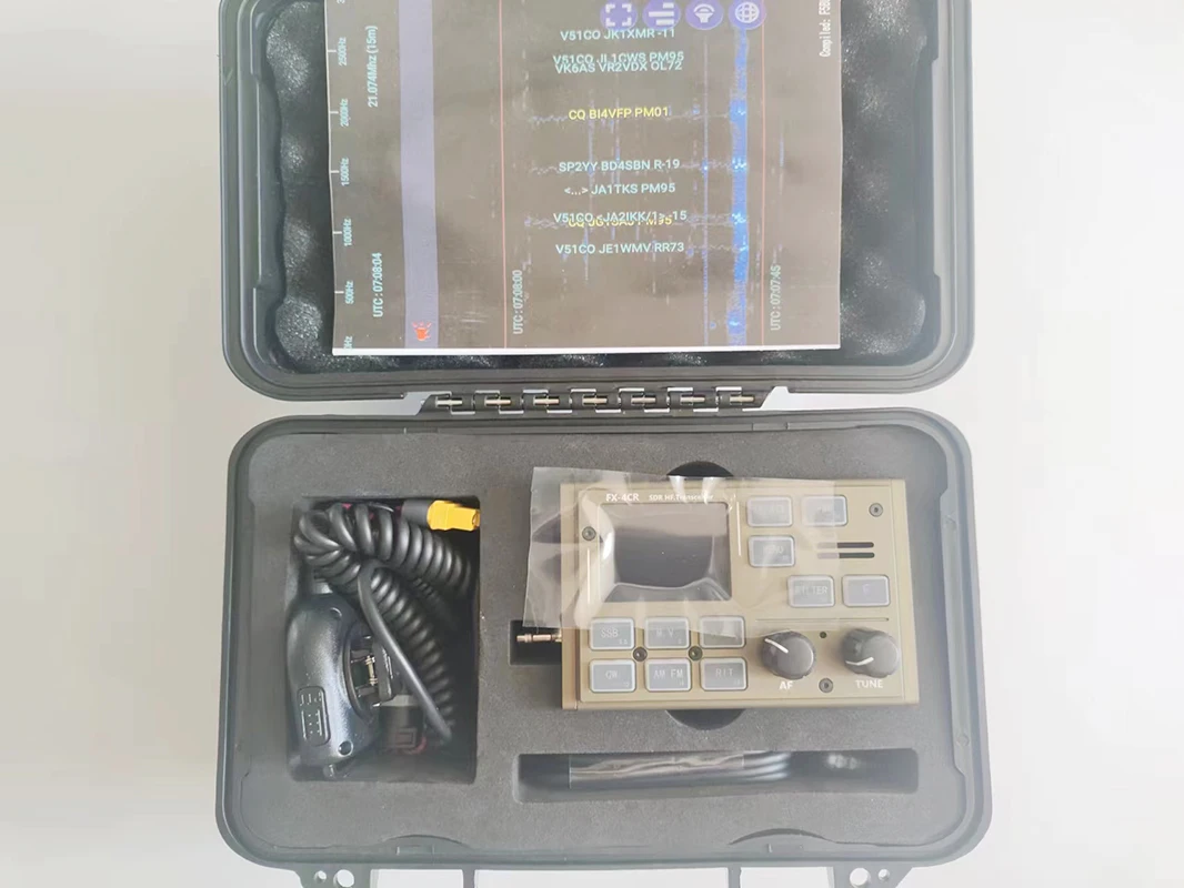 

Карманный микрофон FX4CR 20 Вт для коротковолнового радио SDR со встроенным Bluetooth, звуковая карта, микрофон 3,5-54 мм z2023