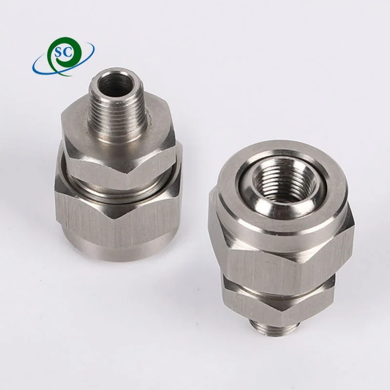 CS Stainless Steel 155 Adjustable Ball Joint Universal Quick Adapter Rotary Flat Nozzle