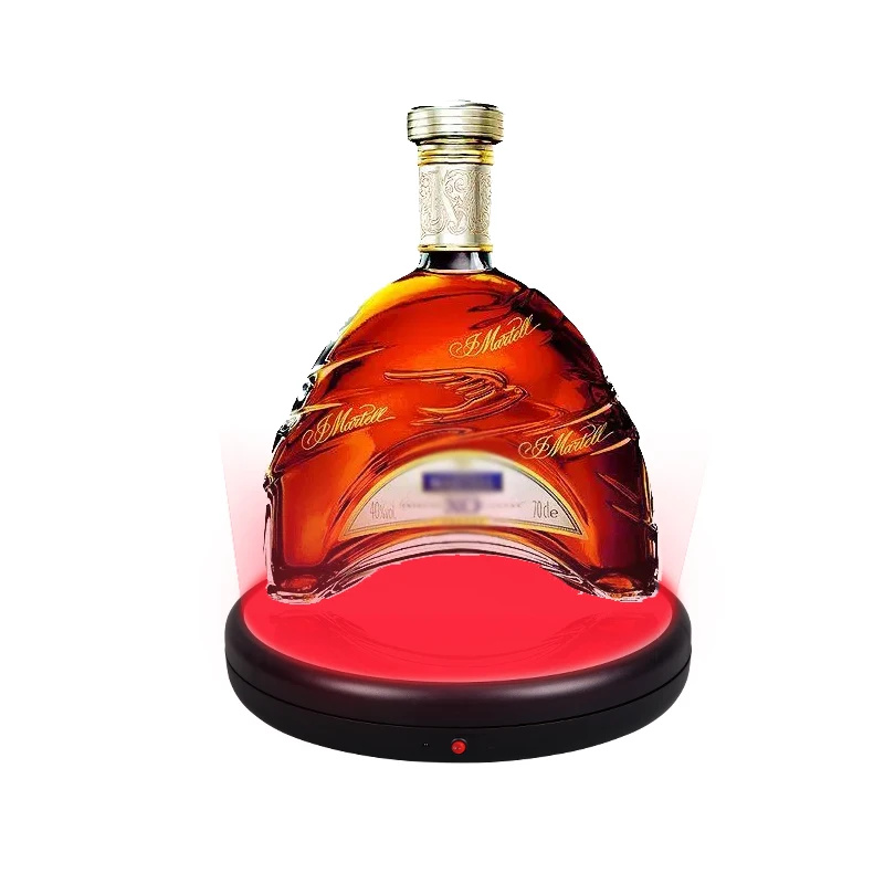 45cm 9 Colorful Luminous Turntable Remote Control Rotating Exhibition Table 360° Mute Electric Photographic Stage 100KG Load
