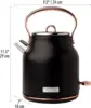 Series Stainless Steel Electric Water and Tea Kettle & 4 Slice Wide Slot Stainless Steel Toaster Kitchen Bundle 5