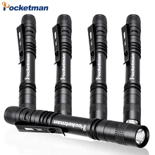 

4 Packs Pen Light Mini Portable LED Flashlight 1000 lumens 1 Switch Mode led flashlight For the dentist for Camping Hiking Out