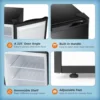 2.1 Cu.ft Compact Upright Freezer with Reversible Single Door,Removable Shelves Mini Freezer with Adjustable Thermostat 3