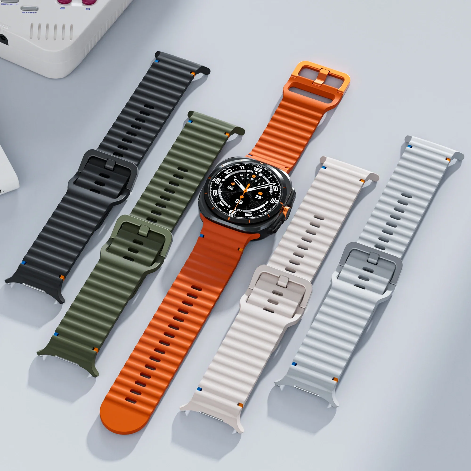 Silicone Band Wrist Strap for Smartwatches - Premium Adjustable Bracelet
