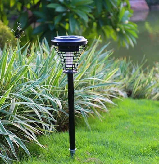 Outdoor Solar Mosquito Repellent Lamp with Adjustable Lighting and ABS Housing&zwnj; &zwnj;