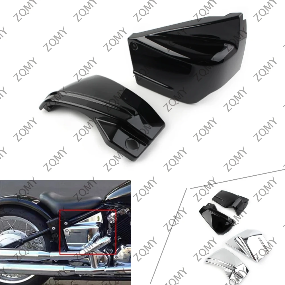 Фото 1 пара, защитная крышка для аккумулятора мотоцикла Yamaha V Star 650 DragStar 650 XVS650 XVS650A №2