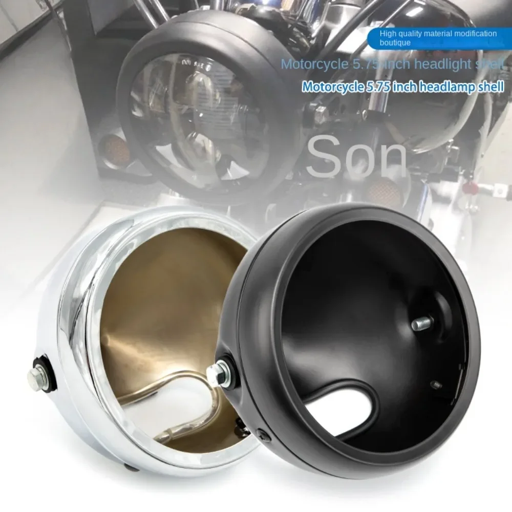 

Motorcycle Modified 5.75-inch Headlight Shell Is Suitable For Harley Headlight Protective Shell Headlight Retro Headlight Shell