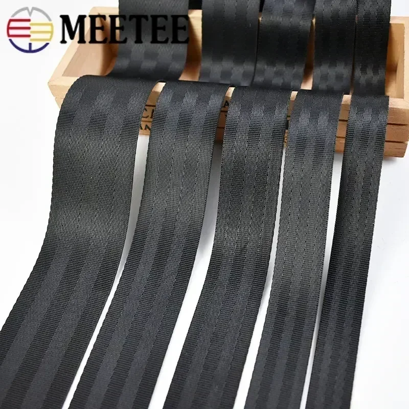 Polyester Nylon Webbing Tape 5Meters 20-50mm Manual Child Safety Seat Ribbon Band Backpack Pet Strap Belt Crafts Material