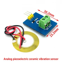Advanced Vibration Sensor Module with Adjustable Sensitivity (Ceramic Piezo)