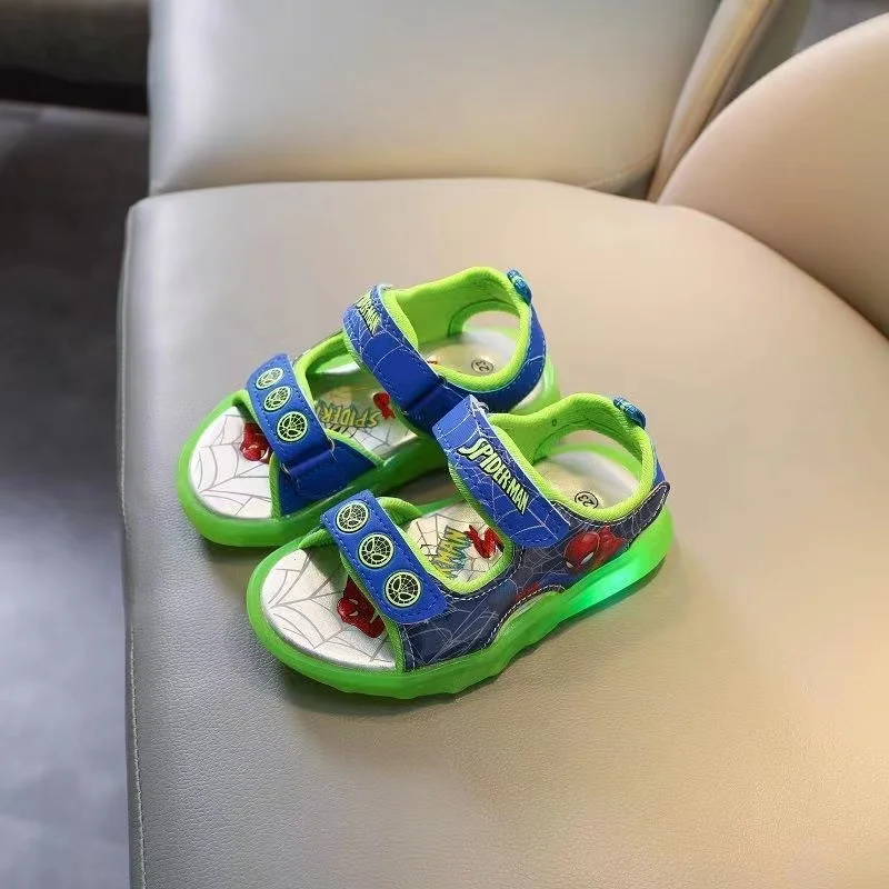spiderman light up flip flops
