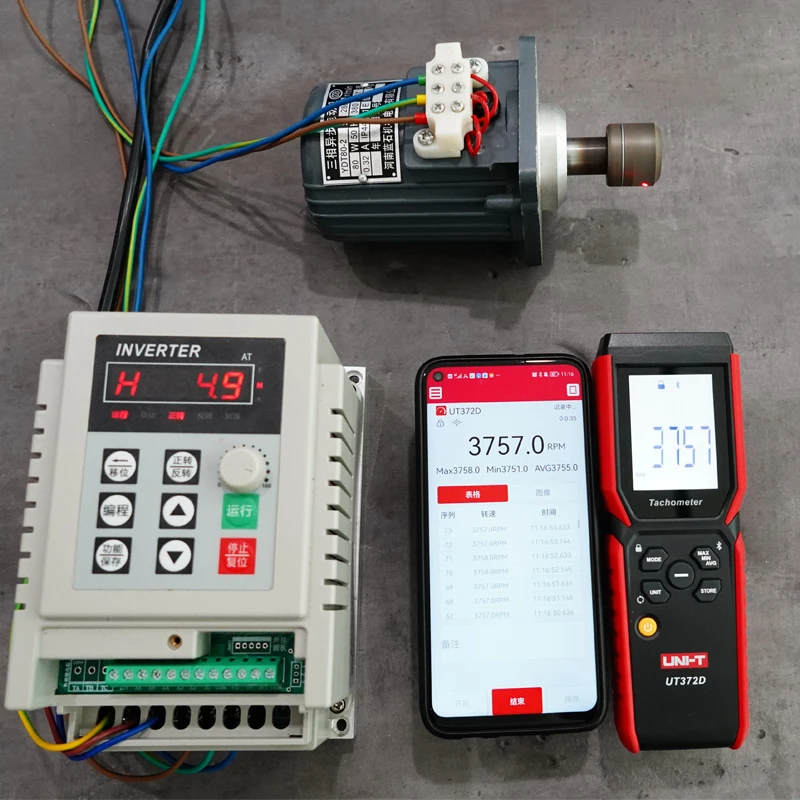 UNI-T UT372D 타코미터 레이저 범용 2 in 1 디지털 RPM 미터 접촉식 및 비접촉식 게이지 전문 회전 속도계