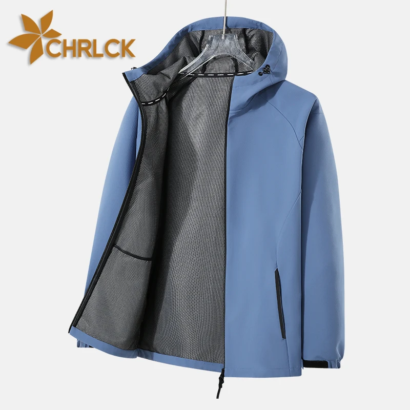 

CHRLCK Unisex's Waterproof Hiking Jacket Antifouling Windproof Windbreaker Camping Hunting Running Trekking Fishing Rain Coats