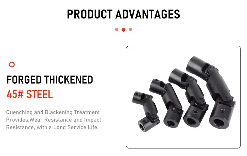 12*24*95 Kreuz Universal Joint Kupplung Drei-Abschnitt Universal Joint Präzision Doppel Joint Universal Joint – Detail 4