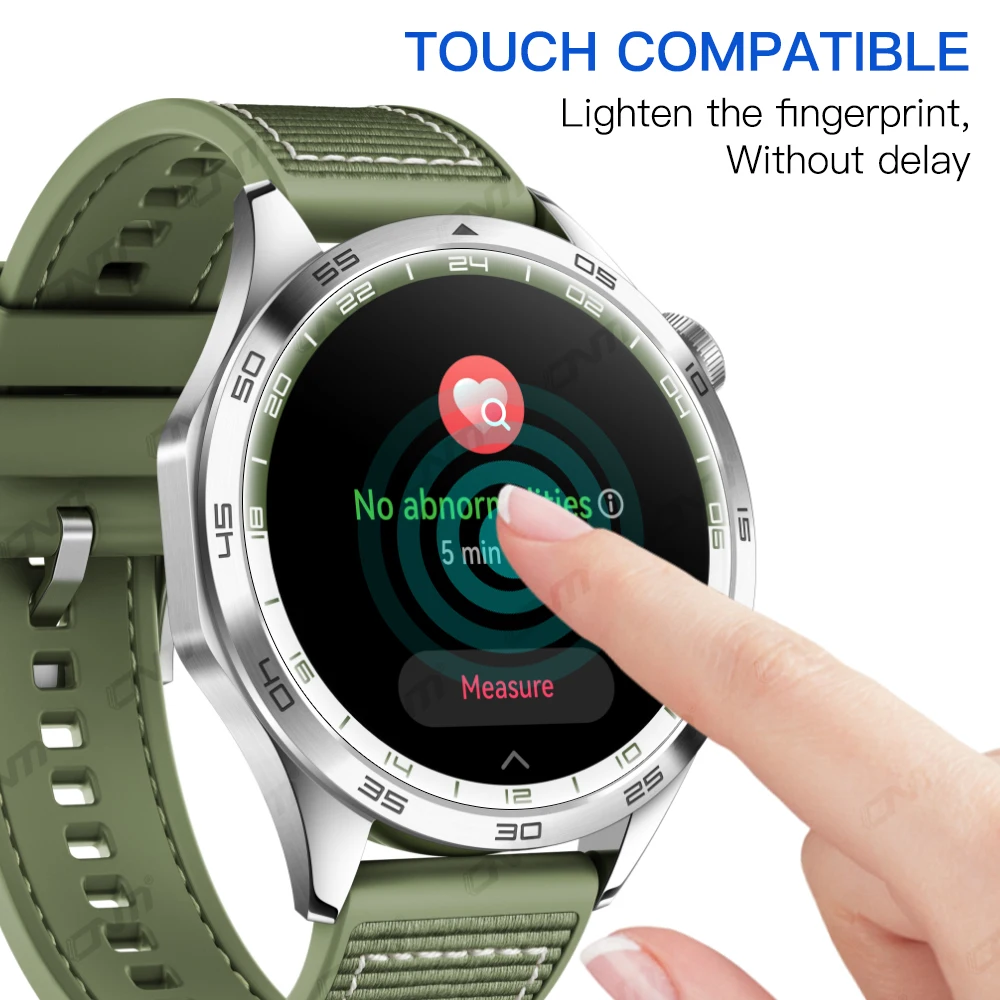 Protector de pantalla 20D para Huawei Watch GT 4, 46mm, película antiarañazos de pantalla curva verde para Huawei GT4, película protectora (no de vidrio)