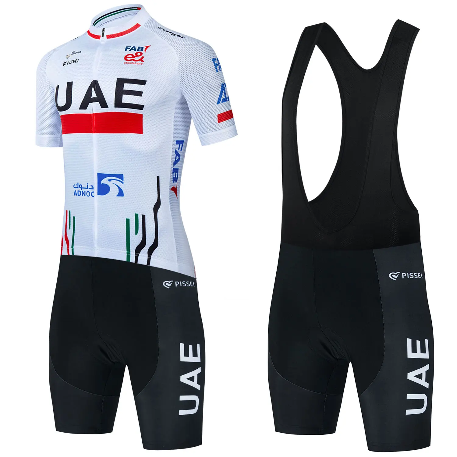 2024 Uae Team Cycling Jersey Set Summer Road Bike Shirts Suit Bicycle Bib Shorts Men's Cycling Clothing MTB Wear Maillot Culotte