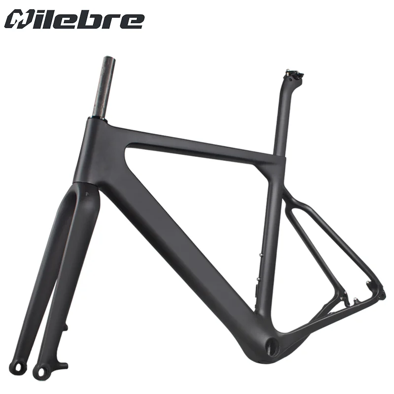 CarbonGravelBikeFrameThruAxle142mmDiscCyclocrossCarbonFrameGravel700CCarbonBicycle