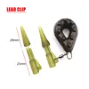 10 Set Carp Fishing Accessories Helicopter Hair Rig Tackle Kit Anti-tangle Sleeve QC Fishing Swivel Lead Clip For Fishing Tool 2