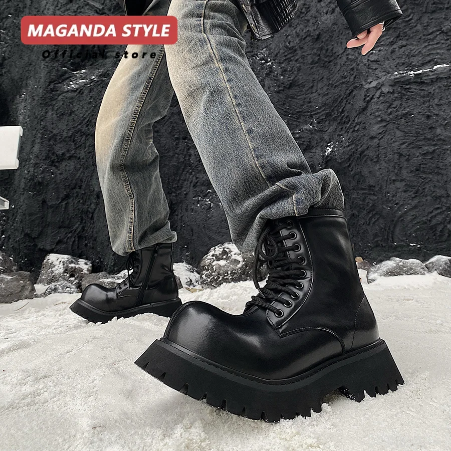 Handsome and upturned~Height increased 5CM short boots for men