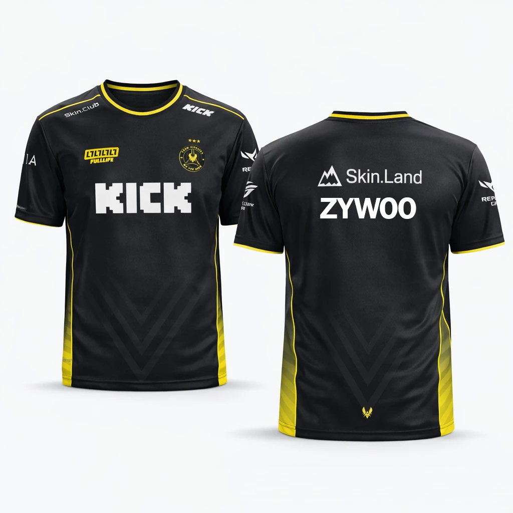 Vitality 2026 CS2 Neues Team-Trikot Budapest Champions 3-Sterne-Gedenkset, ZywOo & Ropz Signatur-Rundhals-T-Shirt