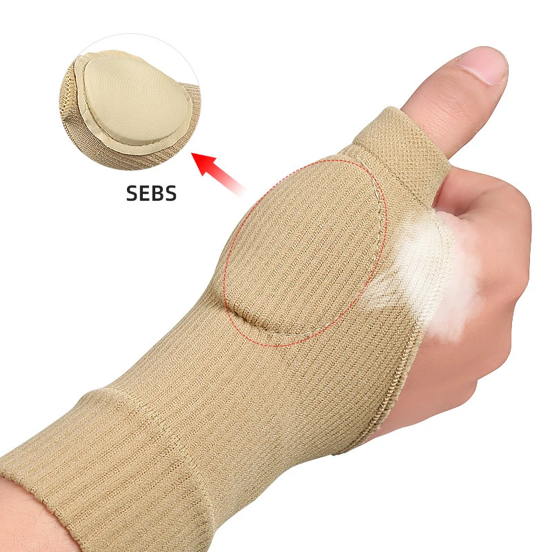 Compression Wrist Thumb Band Belt Carpal Tunnel Hands Wrist Support Brace Strap Sleeve Golf Tenosynovitis Arthritis Gloves 5
