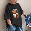 Adorable Kids Fashion Tee Capybara Illustration Perfect Summer Wear Soft Fabric Ideal Gift for Children All-in-one Base Shirt 2