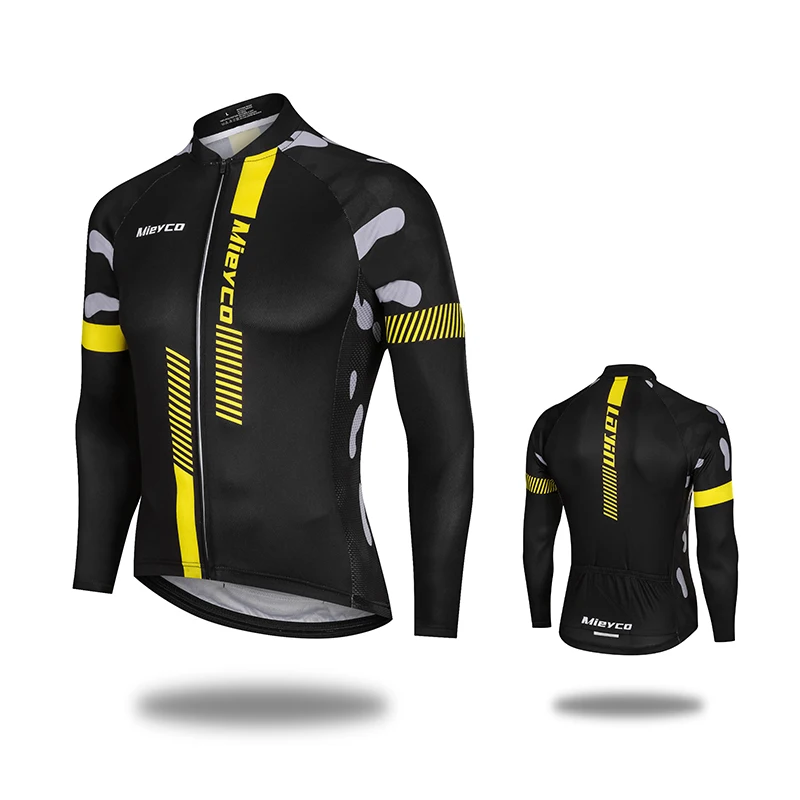 Camisola masculina ciclismo, mangas compridas, camisas elásticas para bicicleta, roupas de bicicleta, tops de motocross, BMX, primavera e outono, 2023