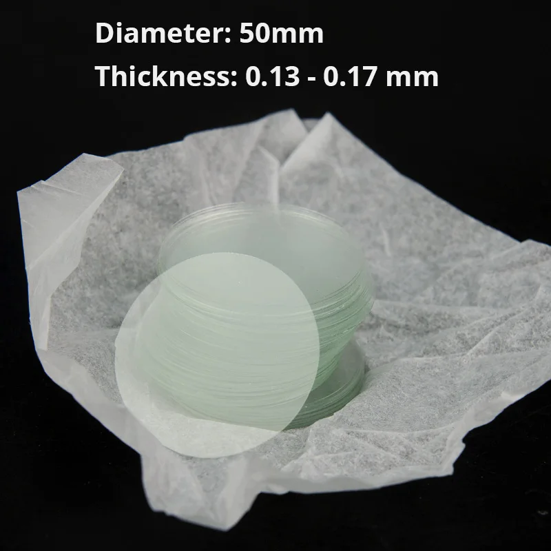 100 Lamelles De Microscope Carrées 22x22mm - Lames De Couverture Vierges, Pour Labo Ou école