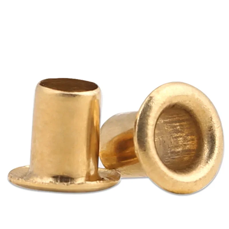 Rivets And Fasteners 50-500 Pieces of Copper Alloy Hollow Rivets, Metal Tubular Rivets M0.9 M1.3 M1.5 M1.7 M2 M2.3 M2.5 M3 M3.5 M4 M5 M6