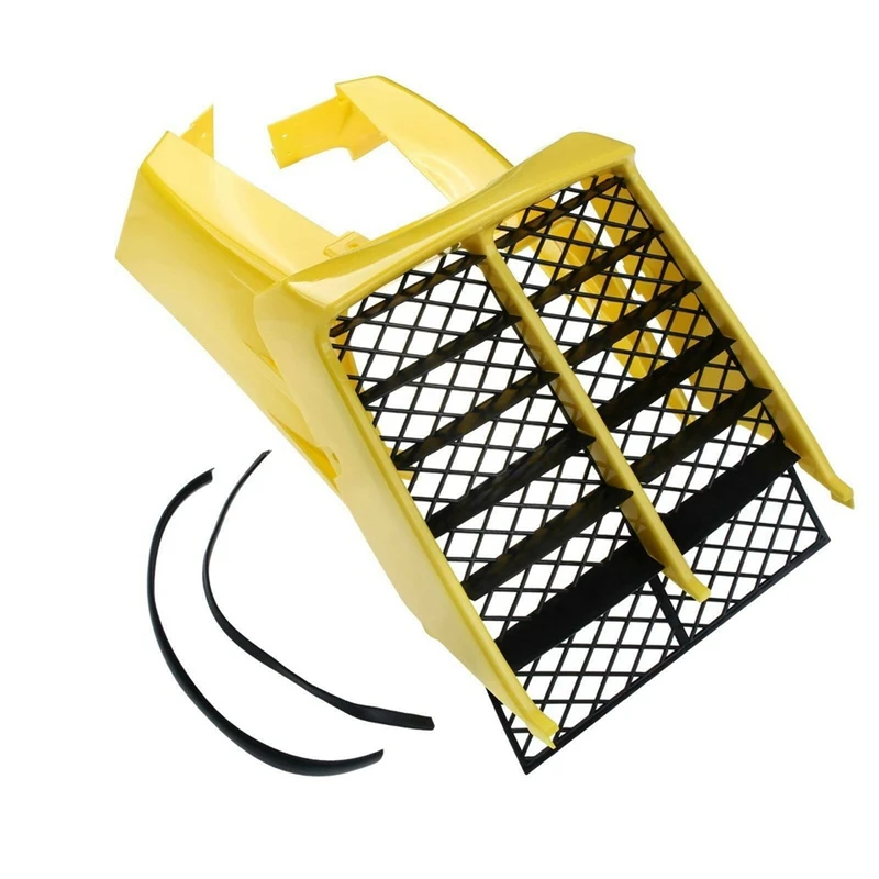 Plastic Gas Tank Side Covers With Grill Fit For Yamaha Banshee 350 YFZ350 87-06 Yellow
