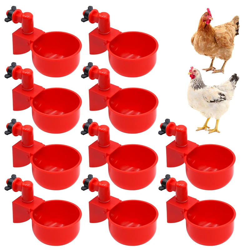 Automatic Water Dispenser Chickens 10 Pcs Automatic Poultry Drinker