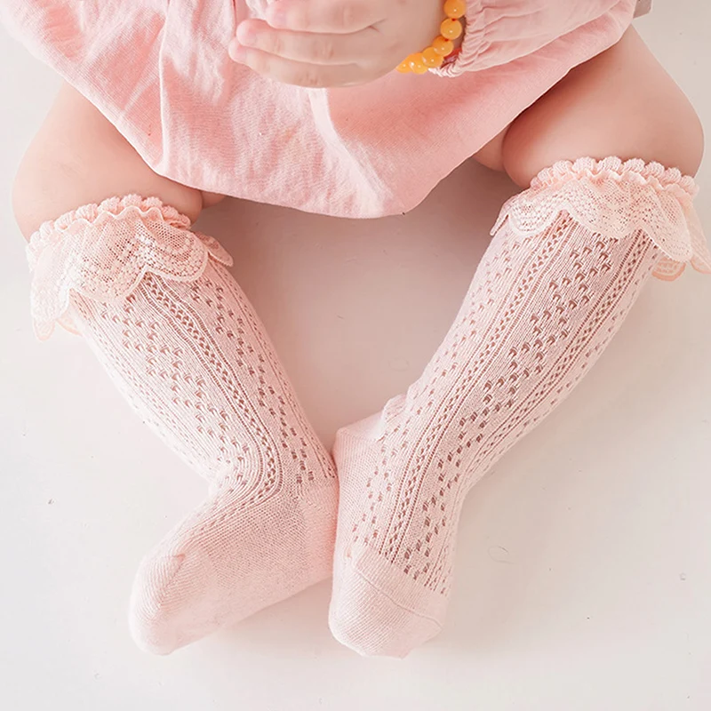 Toddler Girls Knee High Socks 0-3T