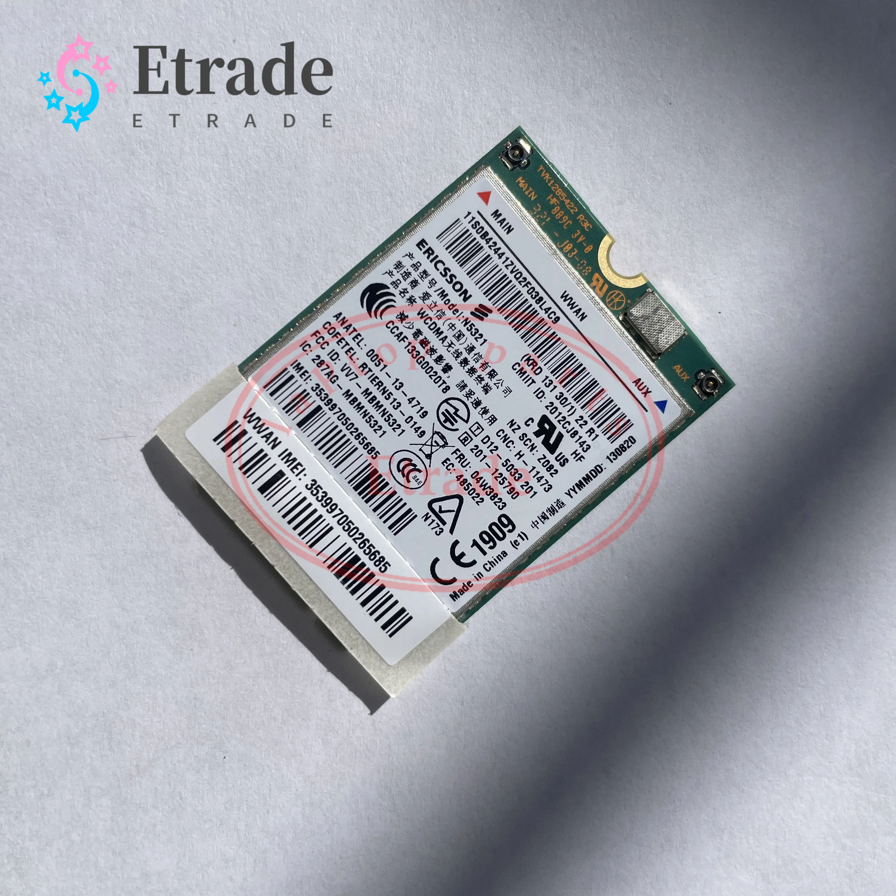 

HSPA+ NGFF M.2 04W3822 T440 S540 W540 3G Module WWAN CARD Laptop Ericsson N5321 For Lenovo X1 Carbon X230s X240S t431s Laptop