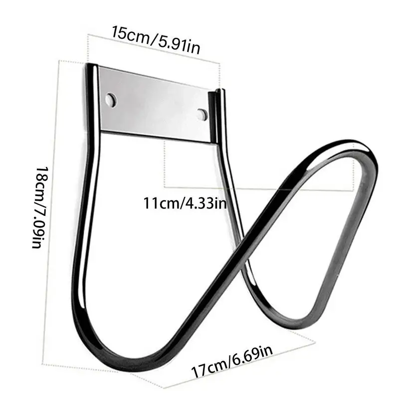 Garden Hose Holder Metal Garden Water Hose Holder Wall Mounted Heavy Duty Hose Hook for Garden Hose Expandable Hose Hose Reel