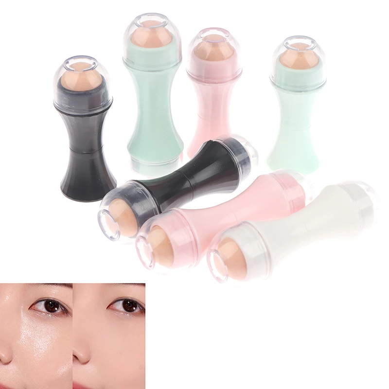 Double Head Face Oil Absorbing Roller Volcanic Stone Blemish Remover