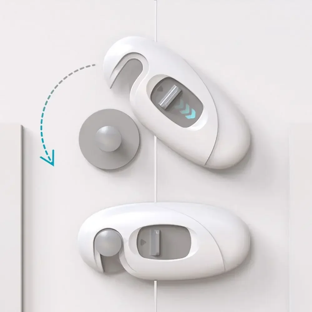 1/3pcs Protecter Baby Safety Accessories Home Children Safety Anti-Open Micro-Wave Oven Cabinet Door Locks Gray Doors Buckle