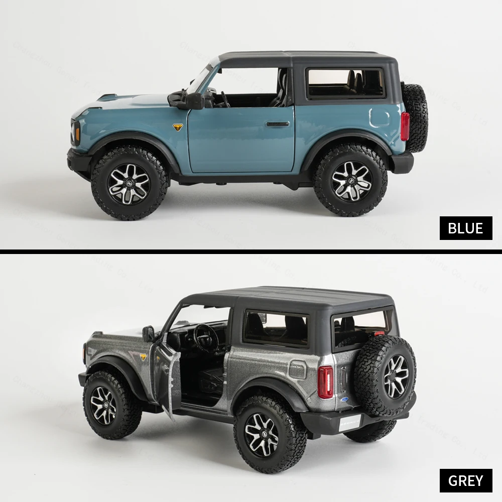 Maisto 1:24 2021 Ford Bronco Badlands Blue Die Cast Vehicles Collectible Model Car Toys 6