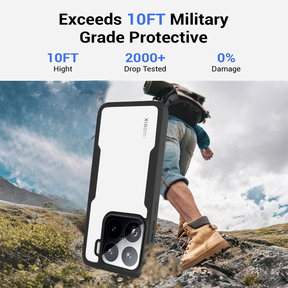Ultimate 360° Full-Cover Armor Shockproof Case with Soft Bumper and Clear PET Screen Protector