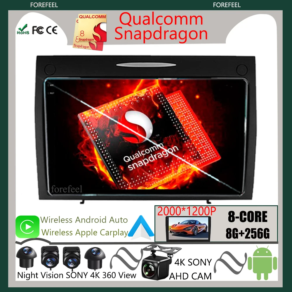 

Qualcomm Radio Android For Mercedes Benz SLK Classe R171 SLK200 SLK280 SLK300 2000 - 2011 Multimedia Car GPS Player Navigation